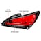 Spec-D Tuning 10-15 Hyundai Genesis 2Dr LED Tail Lights Glossy Black With Sequential LT-GENS210BKLED-TM - alternate 3